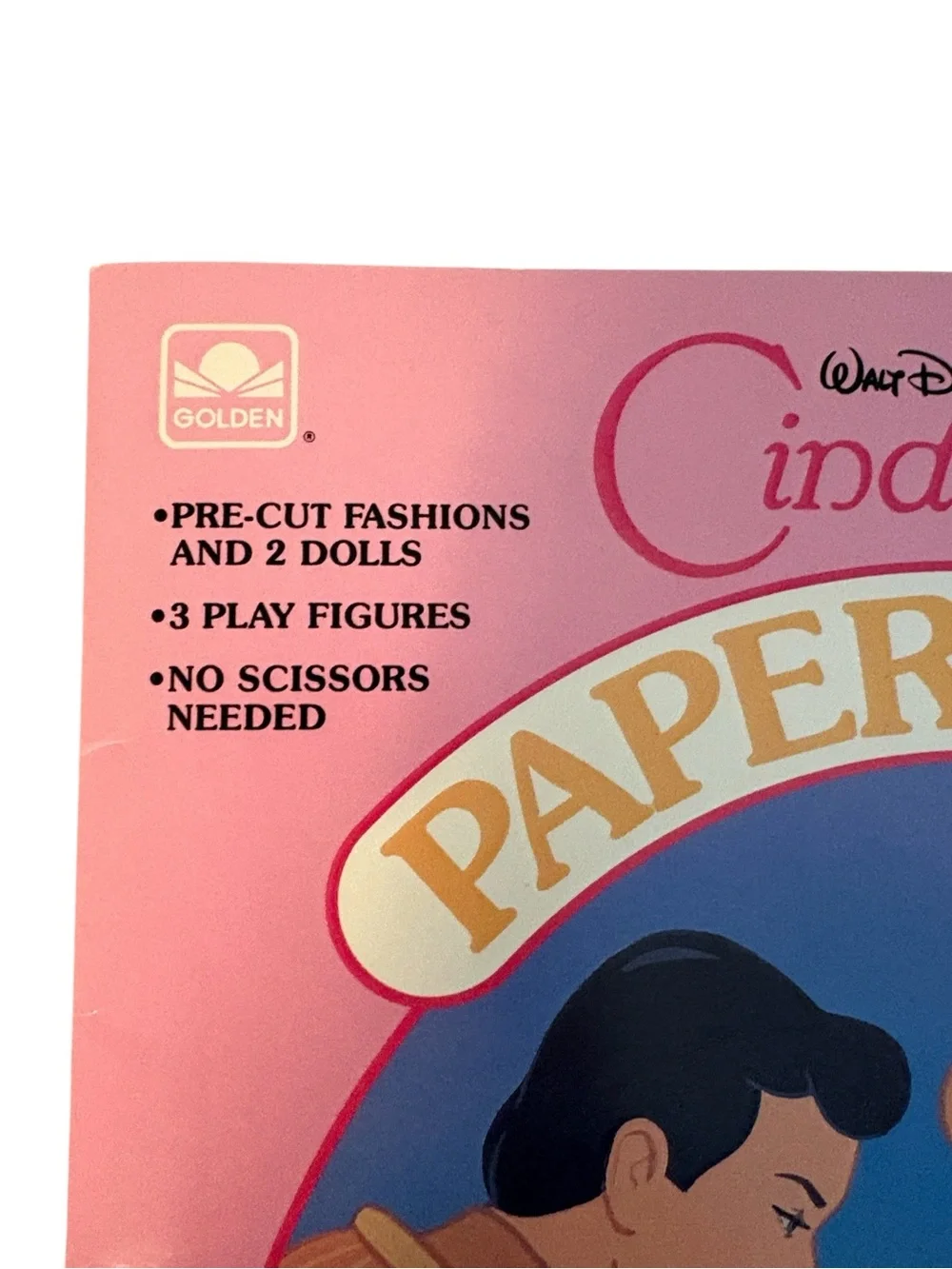 Vintage Walt Disney Classic Cinderella Paper Doll Book Vintage 1989 Uncut